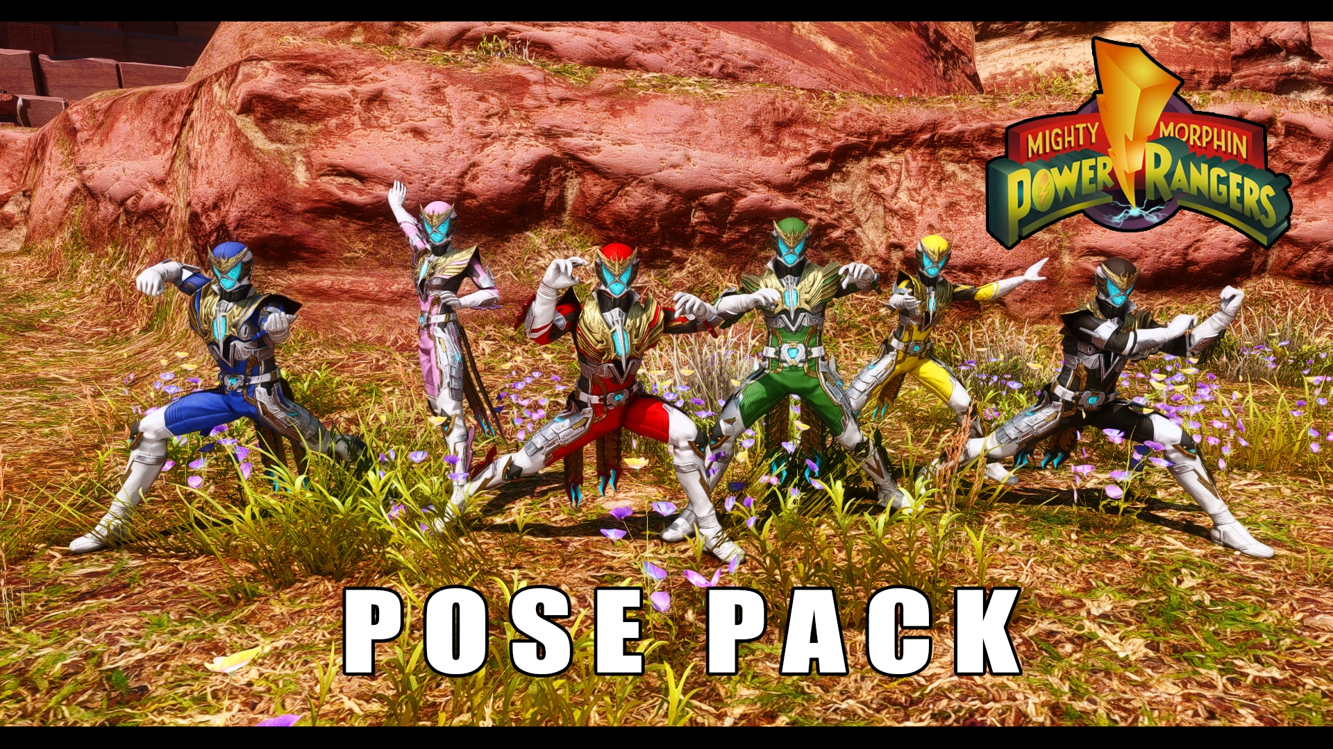 Power Rangers Pose Pack - Mighty Morphin #1 | XIV Mod Archive