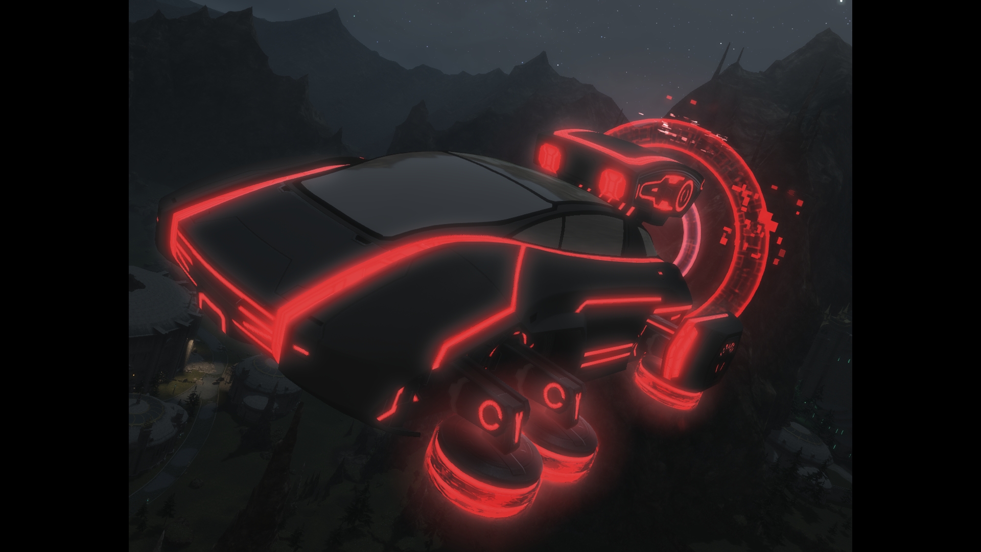 Air-Wheeler C9 Recolor [Matte Black and Red] | XIV Mod Archive