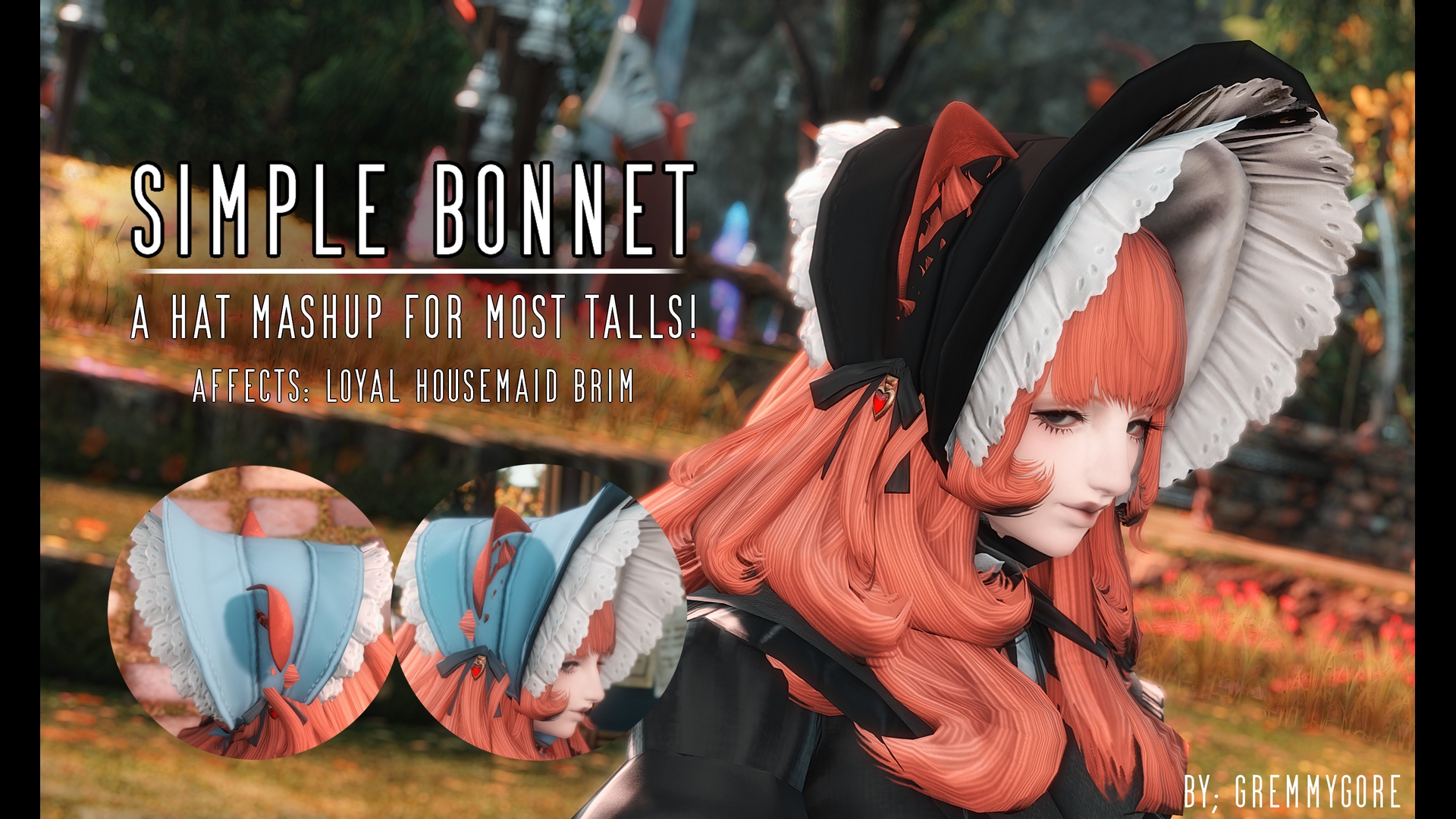 [GREM] Simple Bonnet, A Hat Mashup! | XIV Mod Archive