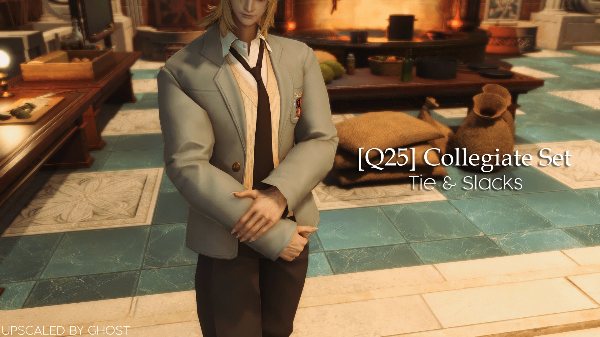 [Q25] Collegiate Tie & Slacks | XIV Mod Archive