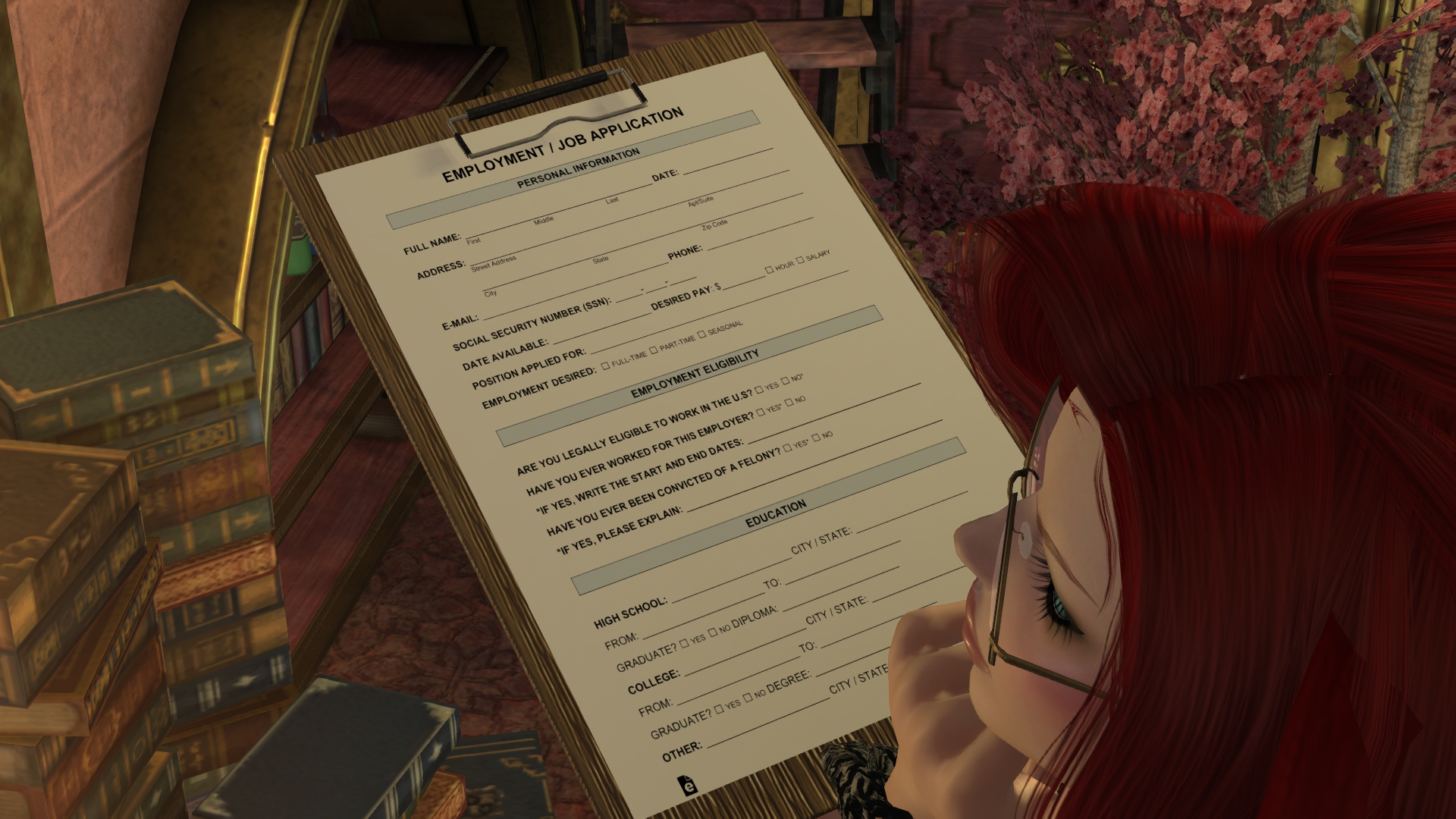 Job Application Mod Job Application Form (weapon) | XIV Mod Archive