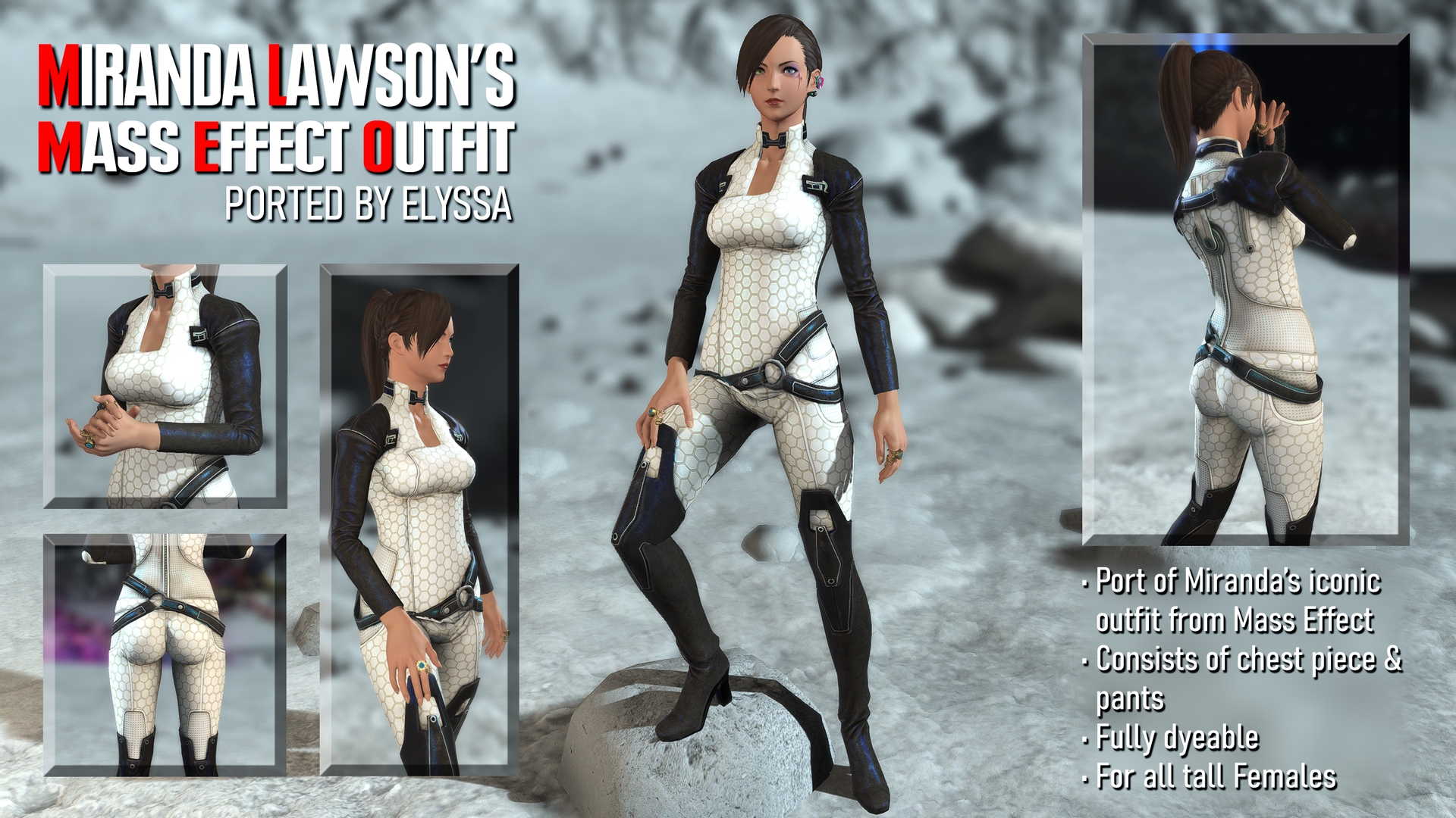Create Mod Parts Miranda Lawson's Mass Effect Outfit | XIV Mod Archive