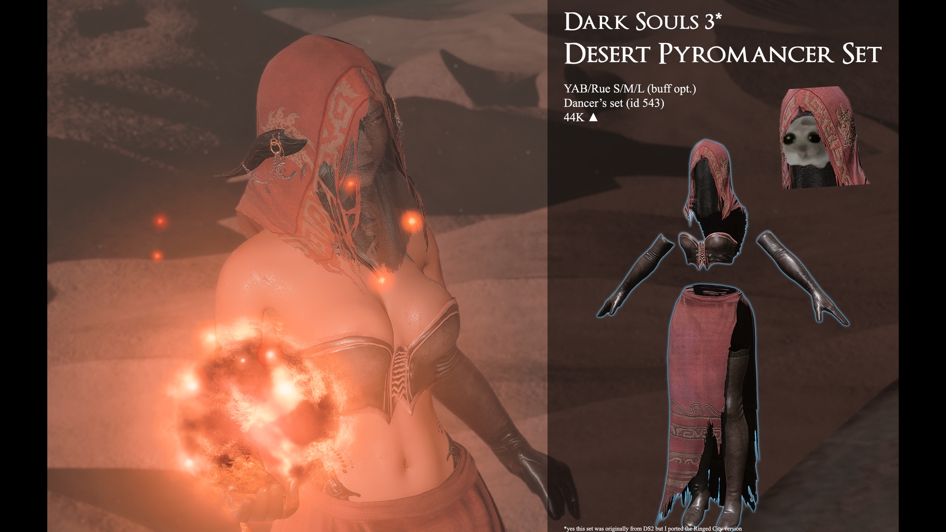 [dentge] Desert Pyromancer set | XIV Mod Archive
