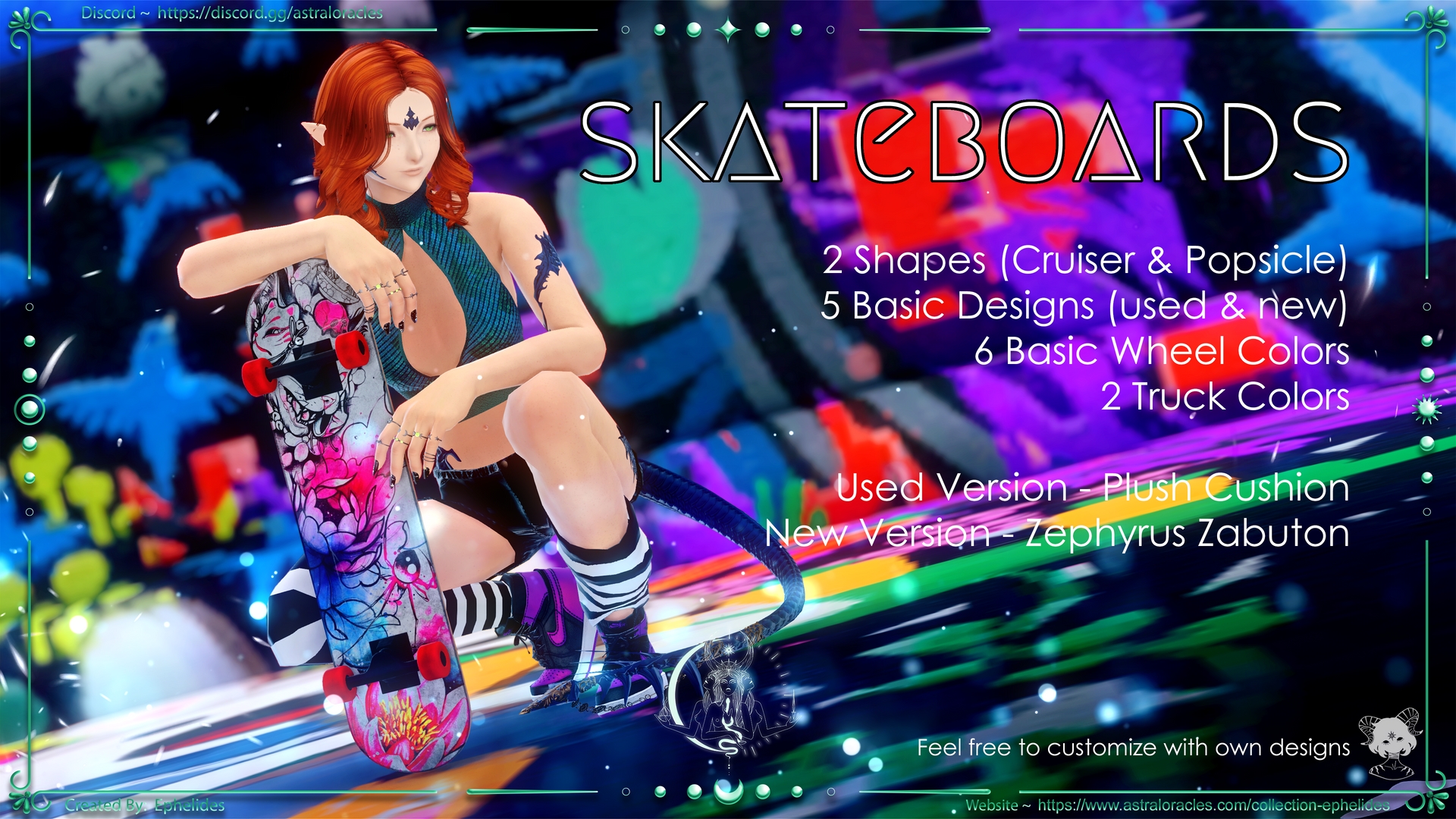 [F0X] Skateboards | XIV Mod Archive