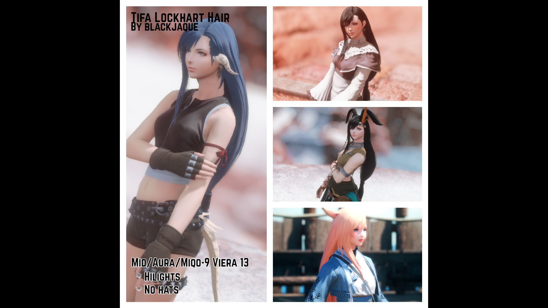 Tifa Lockhart Hair | XIV Mod Archive
