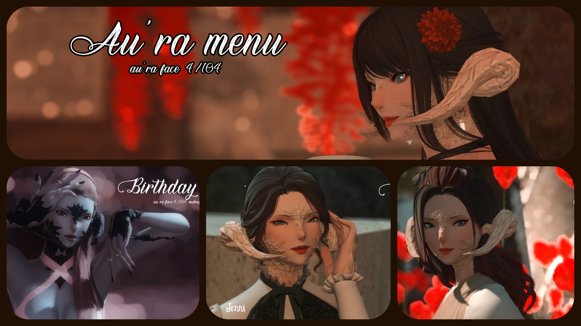 Va Ra Ru Mod Au'ra face 4/104 menu | XIV Mod Archive