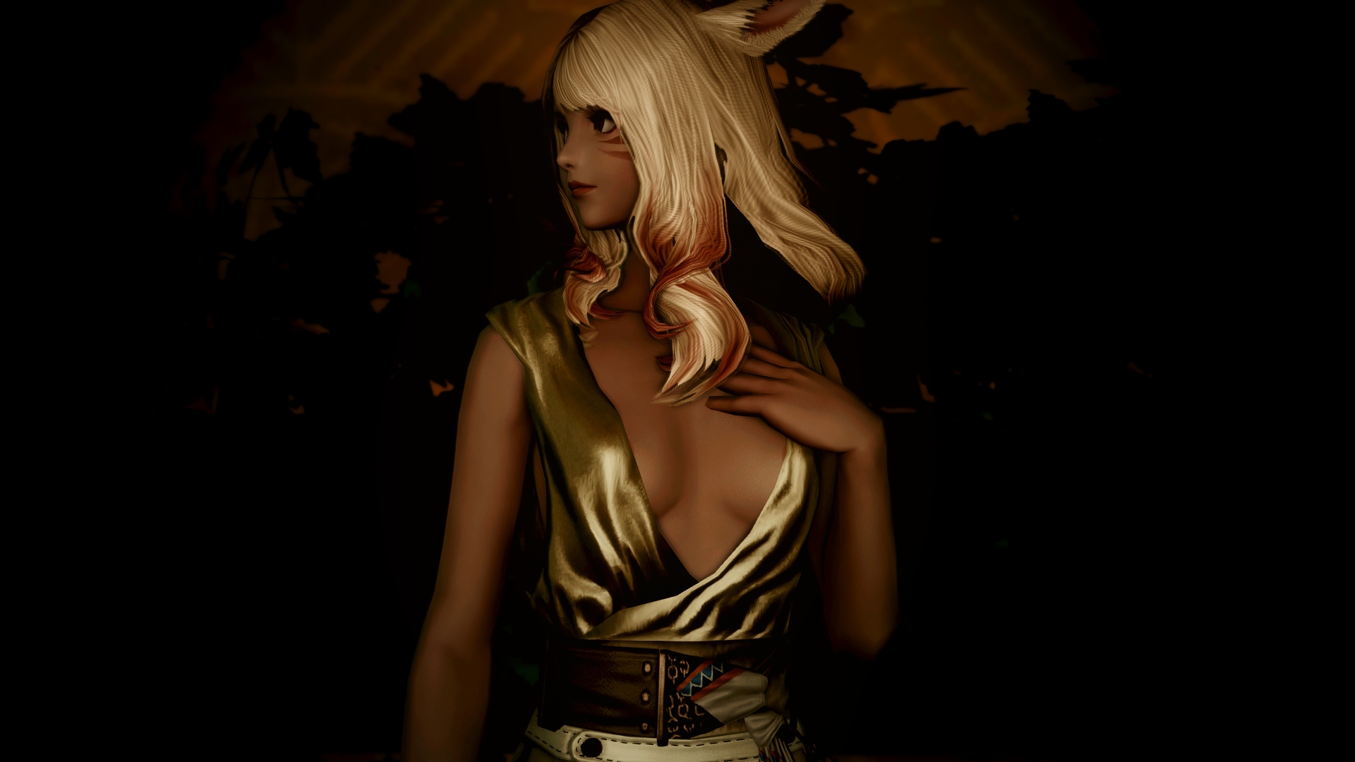 Draped cleavage | XIV Mod Archive