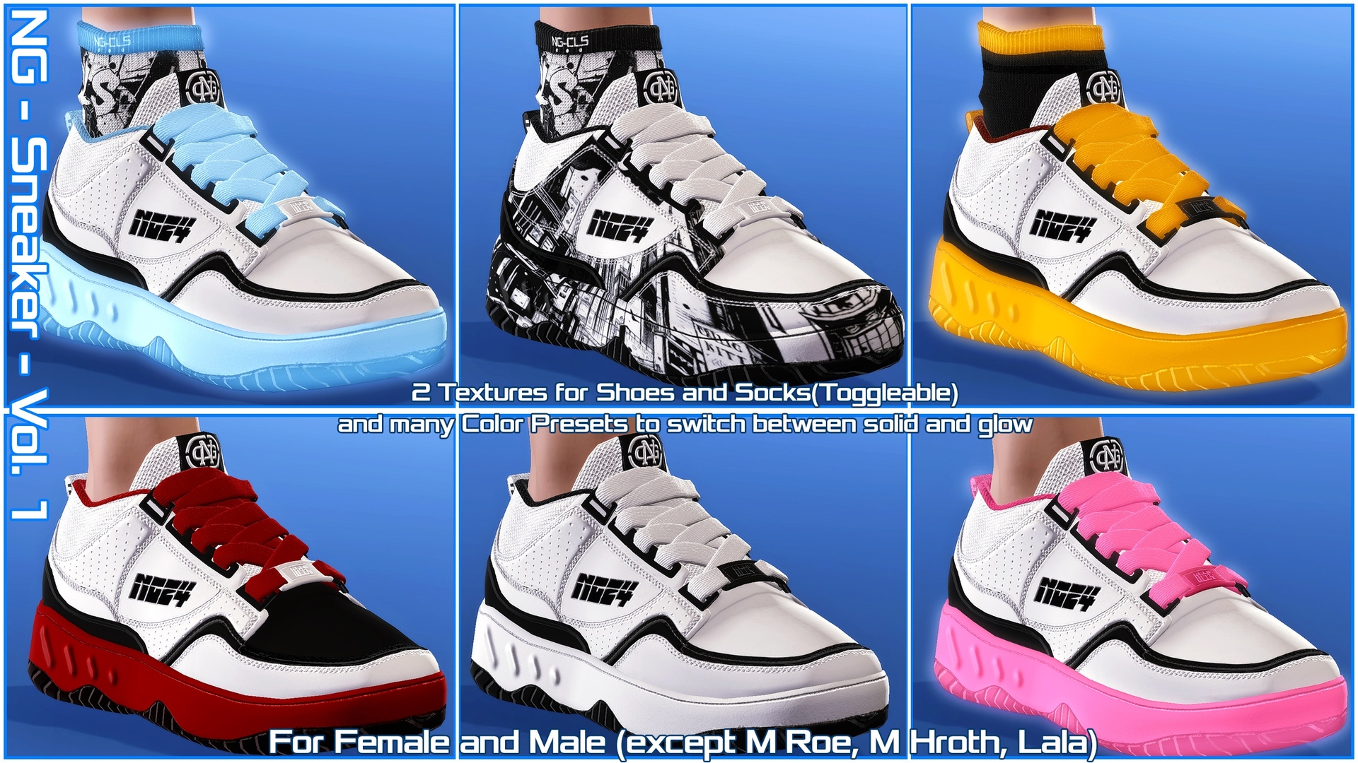NG - Sneaker - Vol. 1 - Male n Female | XIV Mod Archive