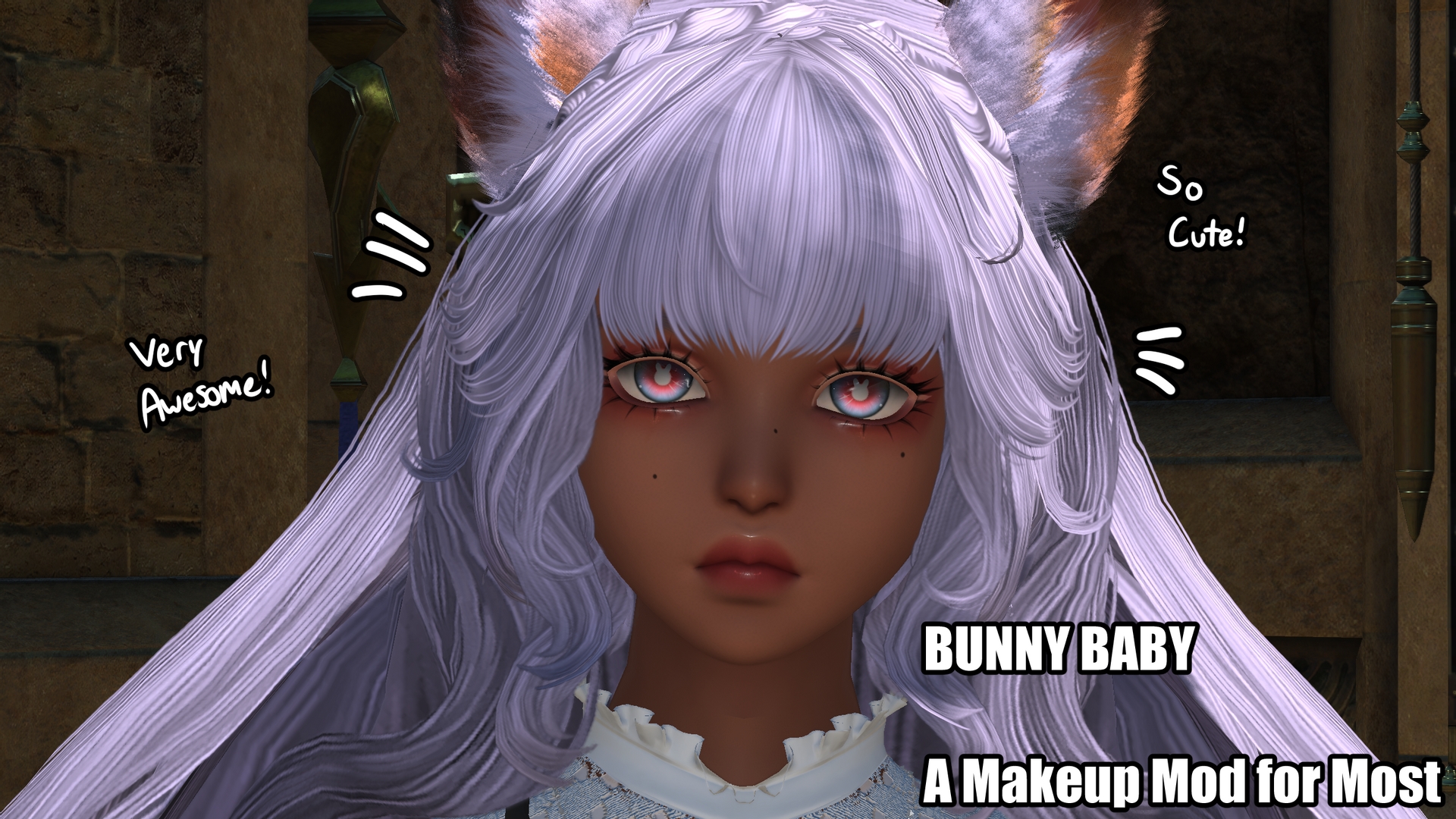Rabbit Modface Bunny Baby - Makeup for Most | XIV Mod Archive
