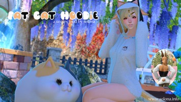 Fat Cat Hoodie (unisex) | XIV Mod Archive